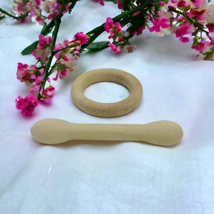 Neem Wood Dumbell & Ring